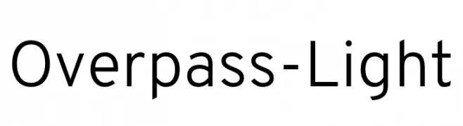 Overpass-Light  Descarca Fonturi Gratis