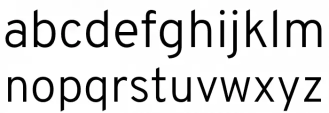 Overpass-Light Schriftart Kleinbuchstaben