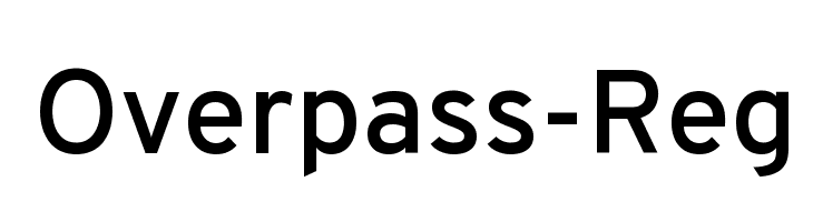 Overpass-Reg Font
