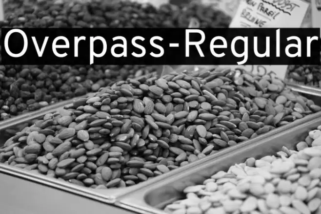 Overpass-Regular Font examples