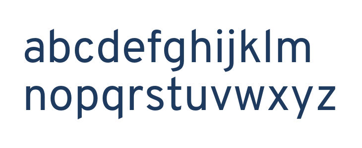 Overpass-Regular Lowercase