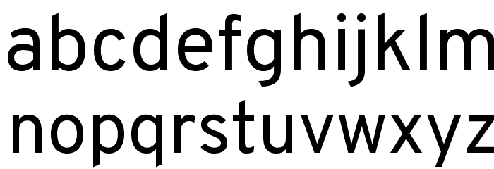 Overpass Regular Font LOWERCASE