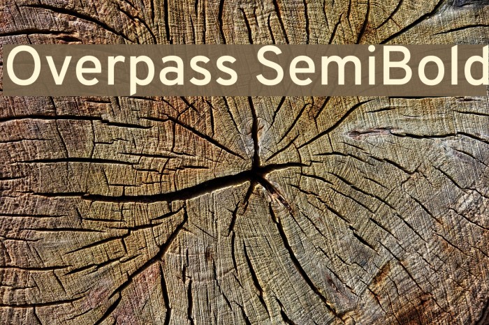 Overpass SemiBold Font examples