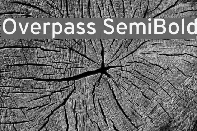 Overpass SemiBold Font examples