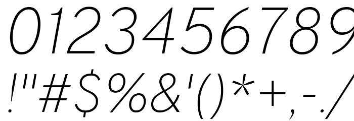 Overpass Thin Italic Font OTHER CHARS