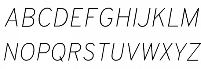 Overpass Thin Italic Font Litere mari