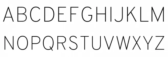 Overpass-Thin Schriftart Groß
