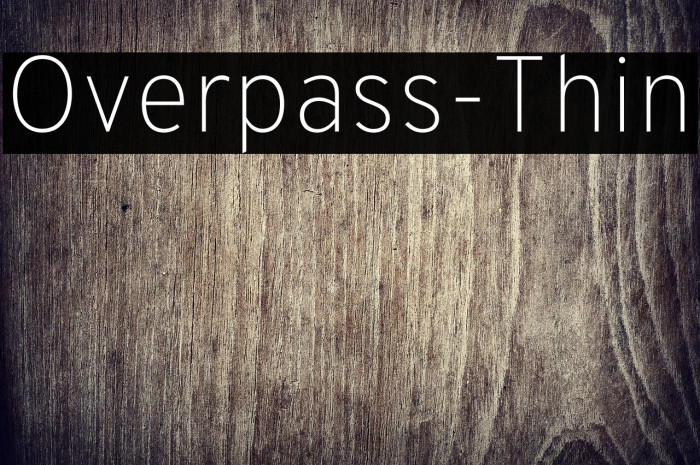 Overpass-Thin Example 1