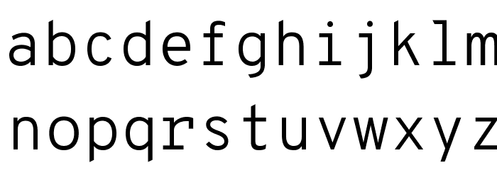 OverpassMono-Light Font LOWERCASE