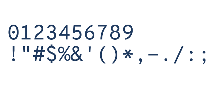 OverpassMono-Regular Other Characters