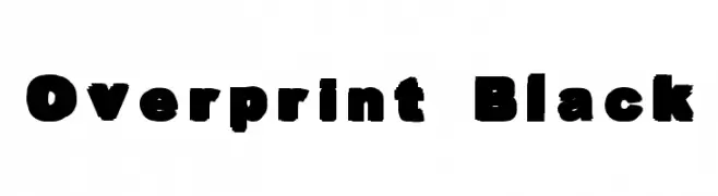 Overprint Black  les polices de caractères gratuit tlcharger