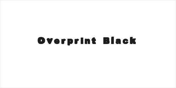 Overprint Black Logo