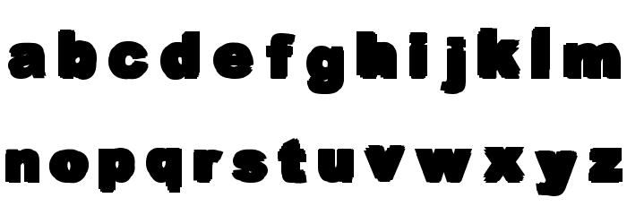 Overprint Black フォント 小文字