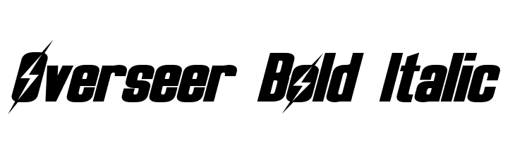 Overseer Bold Italic Font