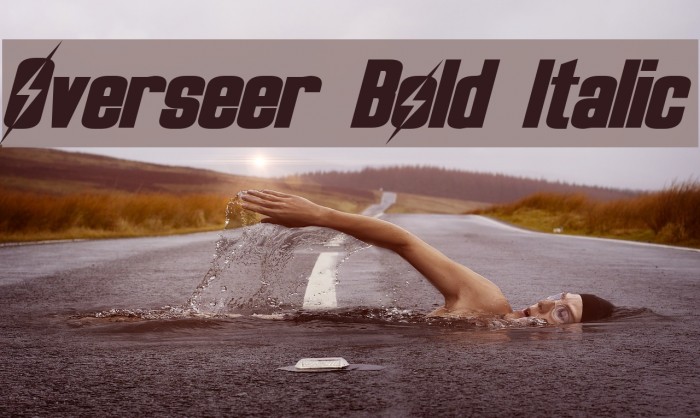 Overseer Bold Italic Fuentes examples