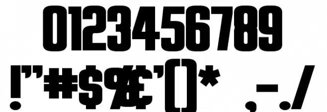 Overseer Bold Font OTHER CHARS