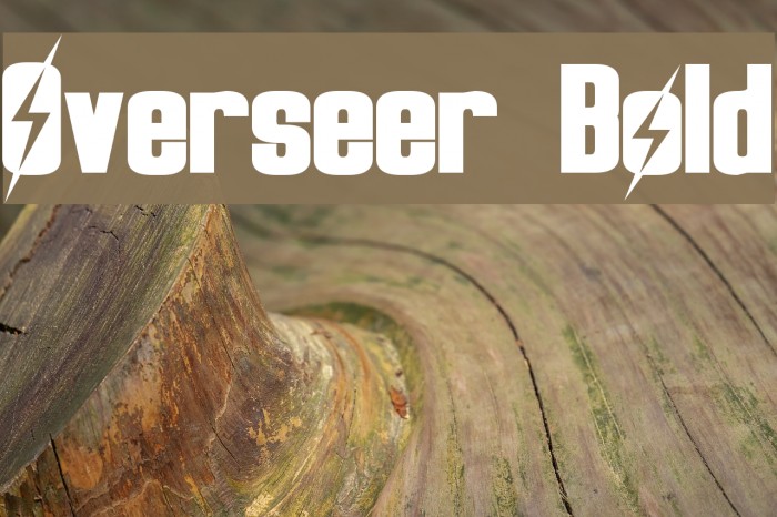 Overseer Bold Font examples