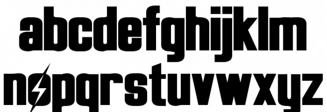 Overseer Bold Schriftart Kleinbuchstaben