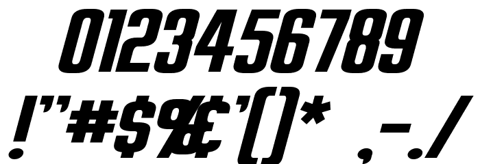 Overseer Italic Font OTHER CHARS