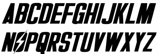 Overseer Italic Schriftart Groß