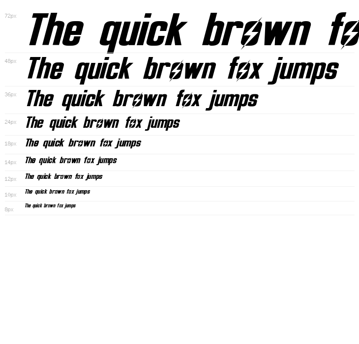 Overseer Italic Waterfall