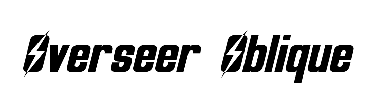Overseer Oblique Font