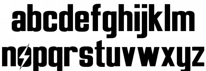 Overseer Font LOWERCASE