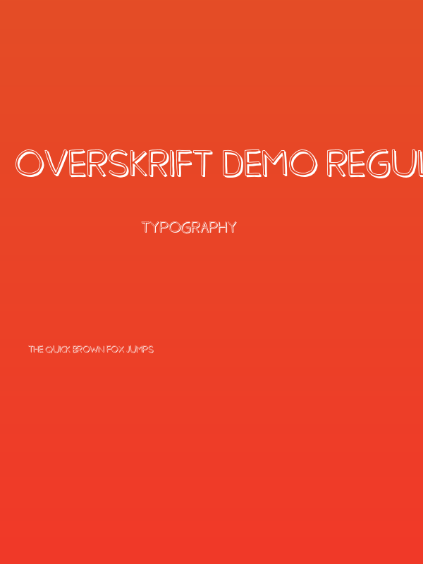 Overskrift DEMO Regular Poster
