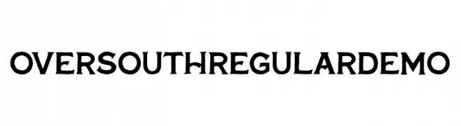 OversouthRegularDEMO  フリーフォントのダウンロード