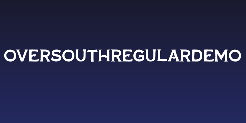 OversouthRegularDEMO Social Header