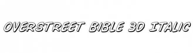 Overstreet Bible 3D Italic  免费字体下载