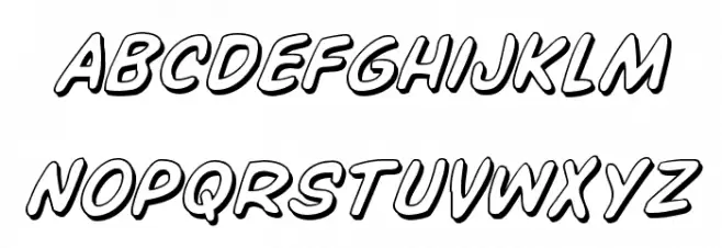Overstreet Bible 3D Italic Caratteri MINUSCOLO