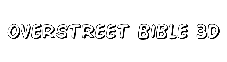 Overstreet Bible 3D Font
