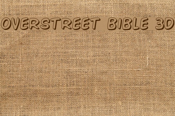 Overstreet Bible 3D Font examples