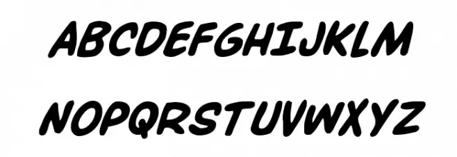 Overstreet Bible Bold Italic Schriftart Groß