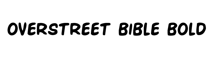 Overstreet Bible Bold  フリーフォントのダウンロード
