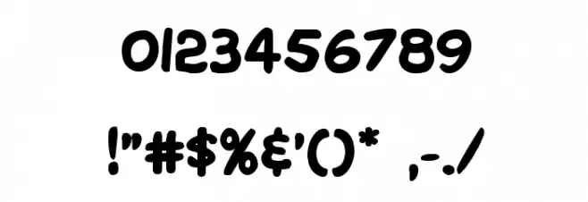 Overstreet Bible Bold Font OTHER CHARS