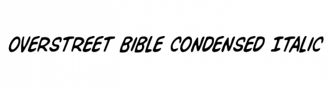 Overstreet Bible Condensed Italic  Fuentes Gratis Descargar