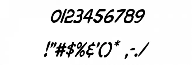 Overstreet Bible Condensed Italic Font OTHER CHARS