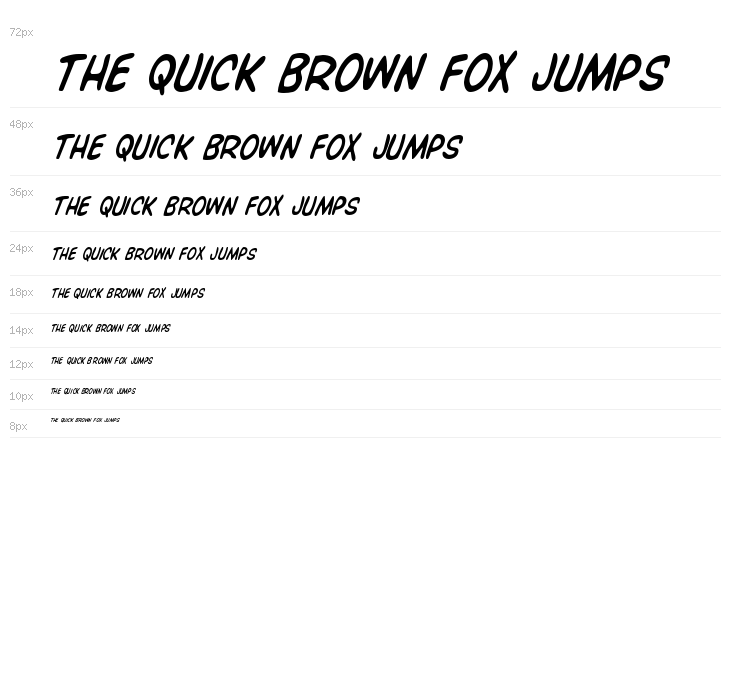 Overstreet Bible Condensed Italic Waterfall