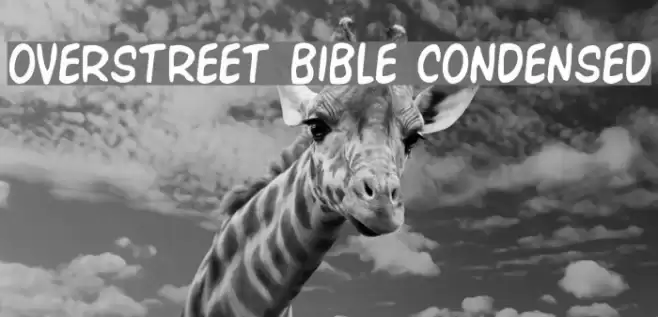 Overstreet Bible Condensed Font examples