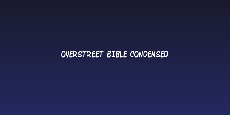 Overstreet Bible Condensed Social Header