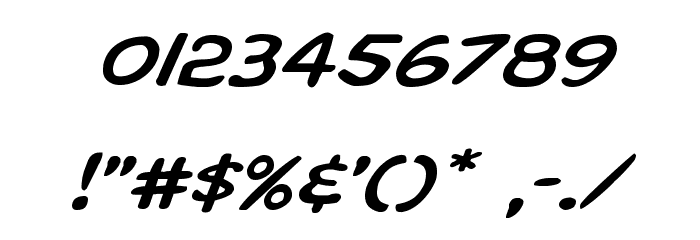 Overstreet Bible Expanded Italic Font OTHER CHARS