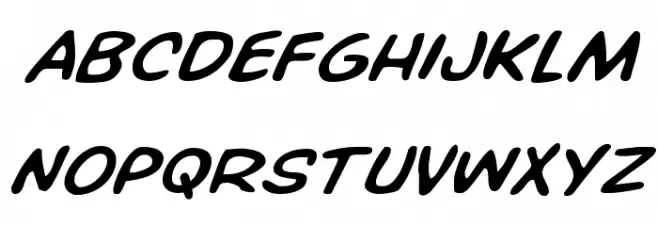Overstreet Bible Expanded Italic フォント 小文字