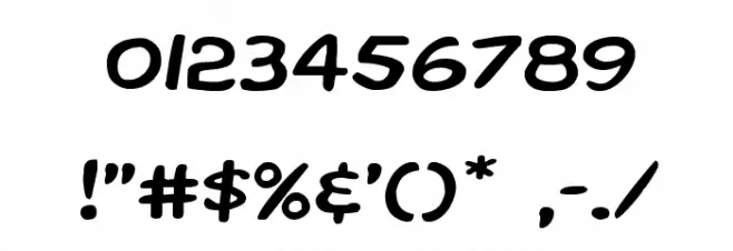 Overstreet Bible Expanded Font Alte caractere