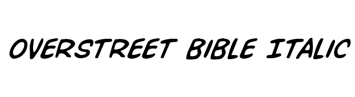 Overstreet Bible Italic  フリーフォントのダウンロード