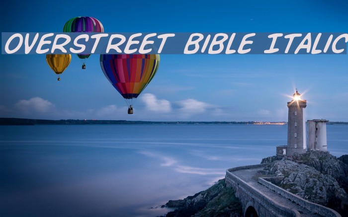 Overstreet Bible Italic Example 3