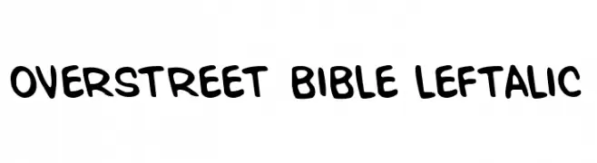 Overstreet Bible Leftalic  नि: शुल्क फ़ॉन्ट्स डाउनलोड