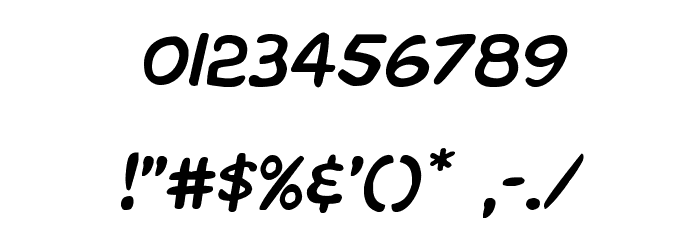 Overstreet Bible Semi-Italic Font OTHER CHARS