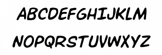 Overstreet Bible Semi-Italic Font Litere mari
